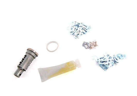 Kit de reparación cilindro cerradura puerta derecha OEM 51218203100 para BMW E34, E36, Z3. Original BMW.