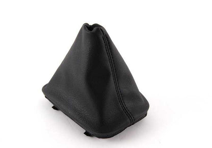 Recubrimiento de palanca de mando cuero negro OEM 25111434098 para BMW Serie 3 E46 (1998-2006). Original BMW.