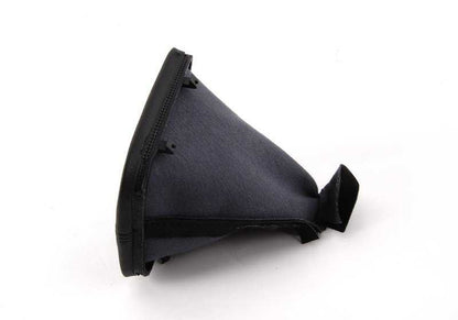 Recubrimiento de palanca de mando cuero negro OEM 25111434098 para BMW Serie 3 E46 (1998-2006). Original BMW.