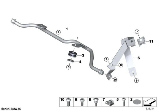 ESPARRAGO für BMW I I01, I01N, I12, I12N, I15, X5 E53, E70, E70N, X6 E71 (OEM 071471179992). Original BMW