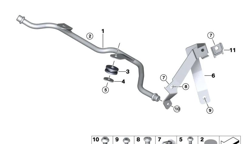 Protector adhesivo OEM 07147162569 para BMW E90, E91, E92, E93, E84. Original BMW.