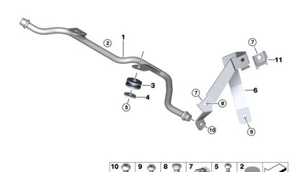 Protector adhesivo OEM 07147162569 para BMW E90, E91, E92, E93, E84. Original BMW.