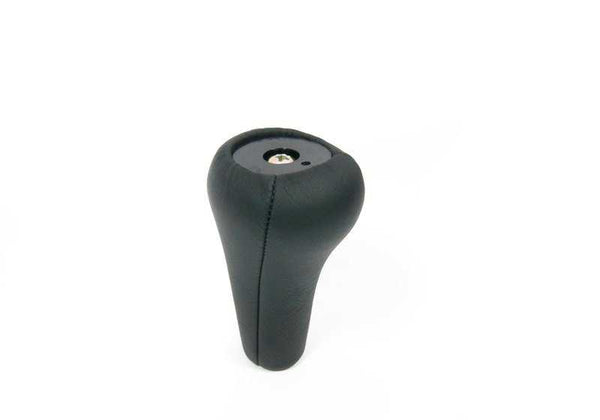 Pomo de cambio en piel sin emblema OEM 25111221284 para BMW E21, E30, E36, E28, E34, E24, E23, E32, E38. Original BMW.
