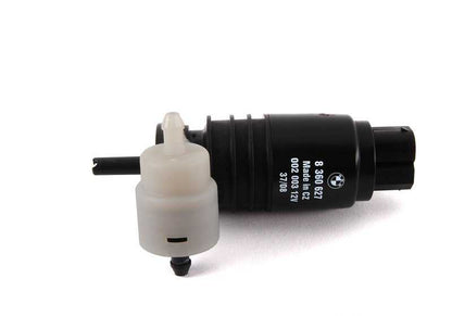 Headlight washer duo pump OEM 67128360627 for BMW 3 Series E36 (316i, 318i) 1991-1999. Genuine BMW.