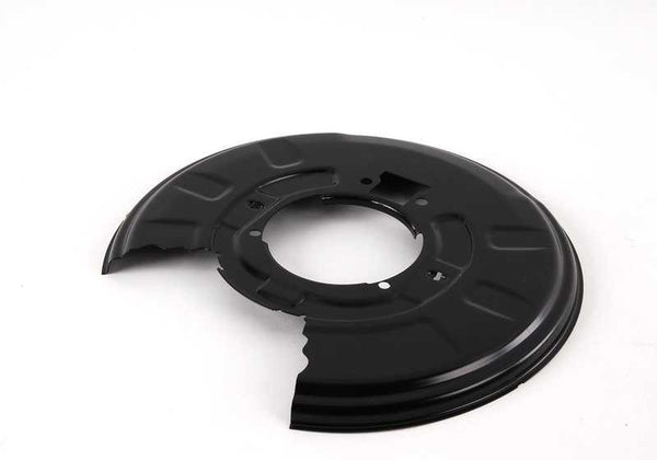 Protector de freno trasero derecho OEM 34211166108 para BMW E46, E83. Pieza original BMW.