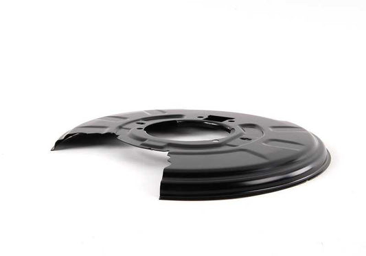 Protector de freno trasero derecho OEM 34211166108 para BMW E46, E83. Pieza original BMW.