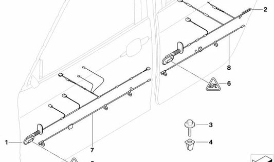 Conector eléctrico 31 pines OEM 61136906049 para BMW E83, E83N, E85, E86. Pieza original BMW.