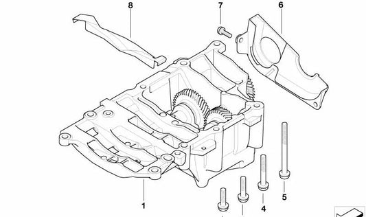 OEM -Kurbelwelle Gegengewicht 11277793886 für BMW E87, E46, E90, E91, E60, E61. Original BMW.