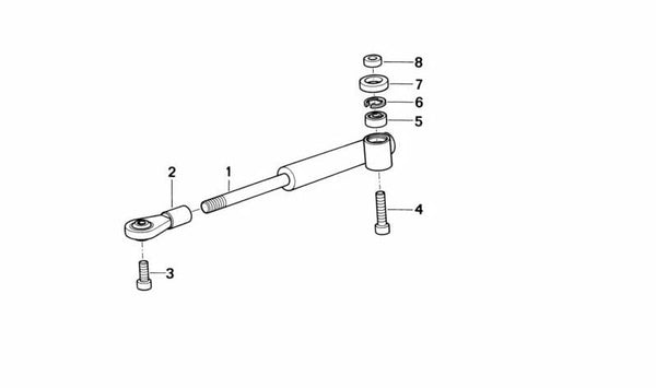 Rodamiento OEM 31422310591 para BMW Motorrad K 100 RS, K 100, K 1 (KK58). Repuesto original BMW Motorrad. Ideal para el sistema de dirección, específicamente en el amortiguador de dirección.