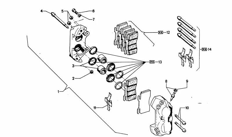 Front brake fixing screw 34111108795 for BMW E30, E31, E32, E34, E36, E38, E39, Z1. Original BMW.