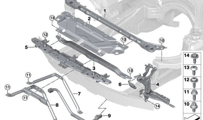 V-STütze per BMW G42, G20 (OEM 51647438126). BMW originale