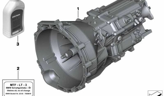 RP 6 Gang Getriebe para BMW F20N, F21N, F22, F23, F34, F36, F31N (OEM 23008637972). Original BMW