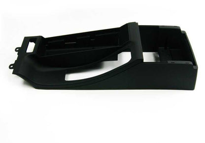 Consola apoyabrazos central OEM 51168218305 para BMW Serie 3 E46 (1997-2006). Color negro. Original BMW.
