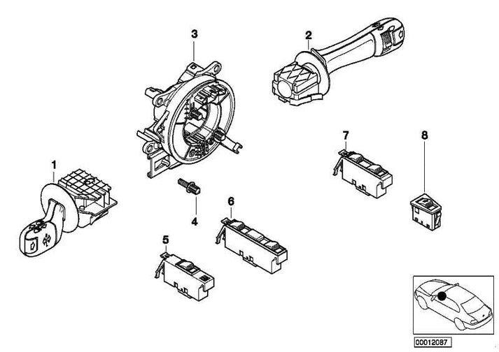 Regulador De Ventana Eléctrico Delantero Derecho (lado Conductor) Para BMW Serie 3 E46 4/5 Puertas 1998-2005