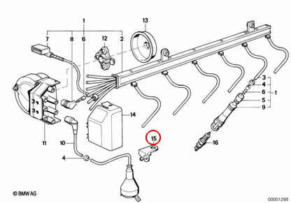 Support (licou) OEM 12111720190 pour BMW E32, E38, E31. BMW d'origine.