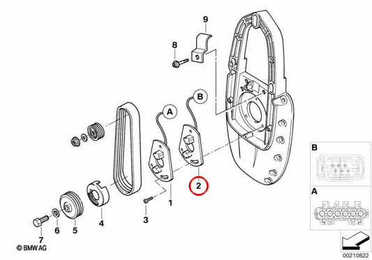 Transmisor de impulsos de encendido OEM 12117673277 para motos BMW R1150GS, R1150GS Adventure, R850R, R1150R, Rockster, R850RT, R1150RT, R1150RS, R1100S, R1100RS, R850C, R1200C, R1200CL… y más. Original BMW Motorrad.