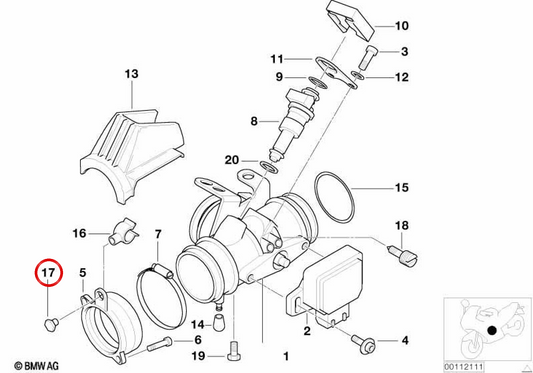 OEM-Schutzkappe 12122306326 für BMW Motorräder R 850, R 1100, R 1150, R 1200 C und R 1200 CL … und weitere. Original BMW Motorrad.