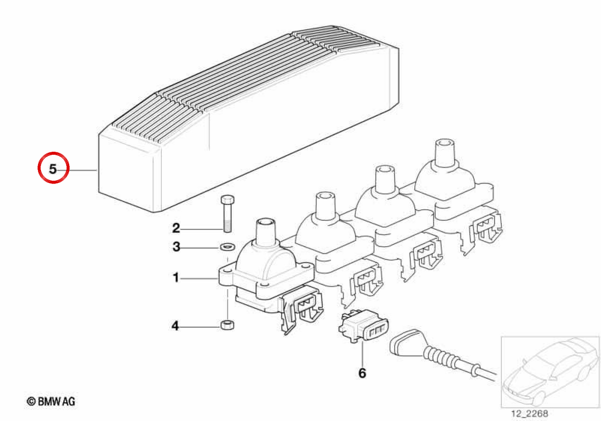 Cubierta (Abdeckung) OEM 12131734582 para BMW E36. Original BMW.