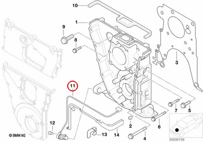 Sensor de virabrequim OEM 12141734818 para BMW E36, E34, E32, E31, Z3. BMW genuíno.