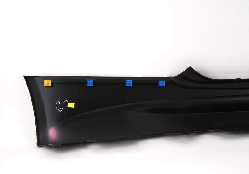 Primed left side skirt strip for BMW 3 Series E92, E92N (OEM 51778046659). Original BMW.