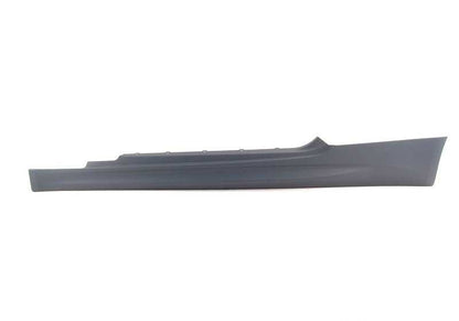 Primed left side skirt strip for BMW 3 Series E92, E92N (OEM 51778046659). Original BMW.