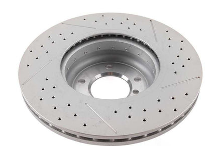 Sportbremskit 34110444738 für BMW E81, E87, E87N, E90, E90N, E91N, E92, E92N, E93, E93N. Enthält Pinzetten, belüftete Scheiben und vordere Pillen. Original BMW.