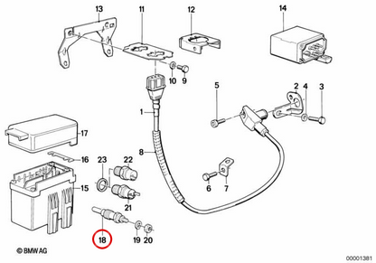 Incandescenza Spark OEM 12232241389 per BMW E30, E36, E34, E39, E38. BMW originale.
