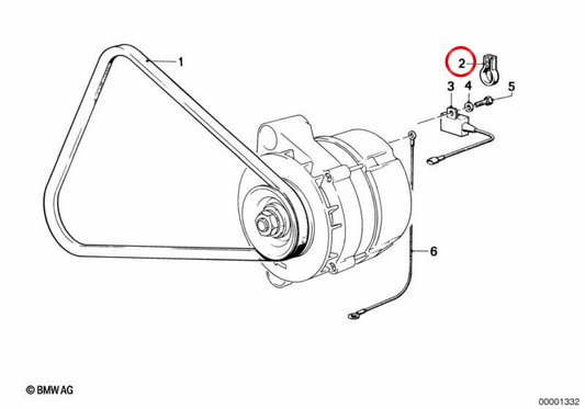Isolatore del motore OEM 1231128664 per BMW E30, E28, E24, E23. BMW originale.