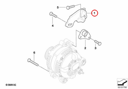 Stützwinkel OEM 12317790876 für MINI One D R50 (03/2003 - 07/2006). Originaler MINI.