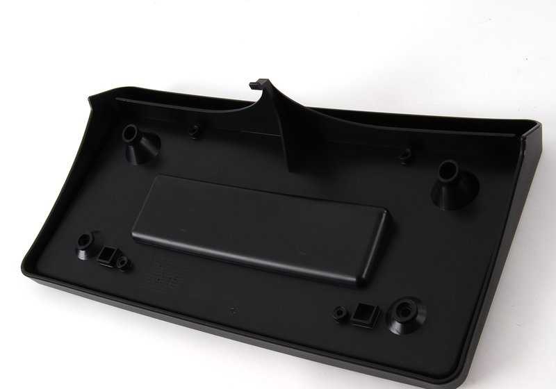 Soporte para matrícula OEM 51113414604 para BMW E83. Original BMW.