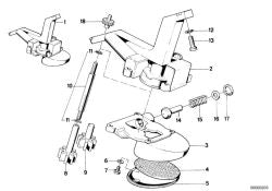 Tapa de bomba de aceite OEM 11411273084 para BMW E21, E30, E28, E34. Original BMW.