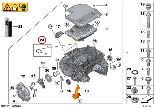 Jeu de conseil électoral électronique OEM 12365A48F70 pour BMW U06, G26, G60, G61, G68, G70, U11, U12, U10, G08, I20, U25. BMW d'origine.