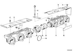 Anneau d'obturation sans amiante OEM 11621270033 pour BMW Série 7 E23 745i M30. Véritable BMW.