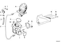Collecteur d'admission OEM 11651271988 pour BMW Série 7 (E23) 745i. Véritable BMW.