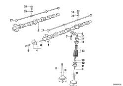 Válvula de escape OEM 11341717878 para BMW E30, E36, E34, E32, E31. Original BMW.