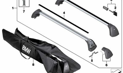 Cubierta protectora con soporte OEM 82792406025 para BMW F10, F11. Original BMW.