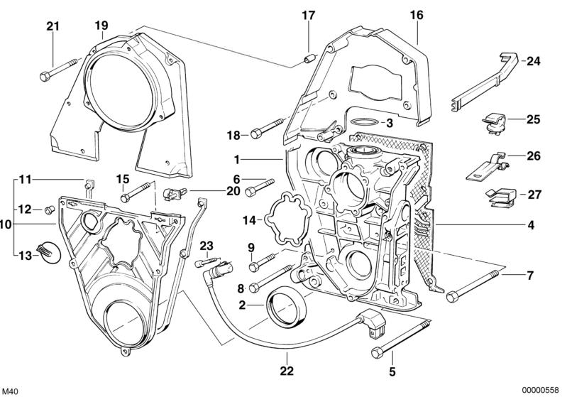 OEM 121415092 Clip sujet pour BMW E30, E36, E34, idéal pour les caractéristiques du moteur et d'autres zones. Compatible avec les modèles 316i et plus encore. BMW d'origine.