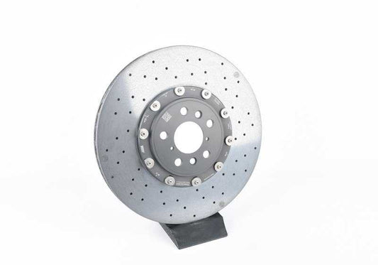 Disco de freno cerámico de carbono izquierdo OEM 34217991107 para BMW F90, F90N, F91, F92, F93. Original BMW.