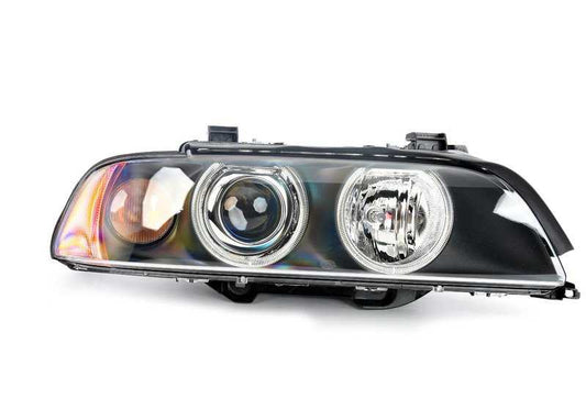 Faro delantero derecho Xenón con intermitente blanco OEM 63126912440 para BMW E39 {525i, 528i} todos los modelos compatibles. Original BMW.
