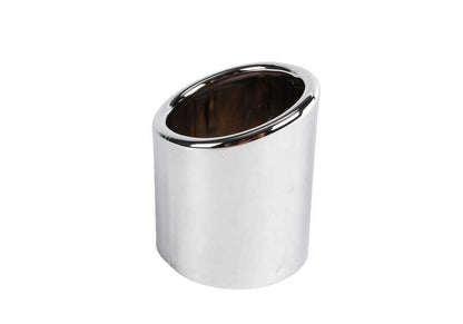 Embellecedor de salida de escape cromado OEM 18107511434 para BMW E46. Original BMW.