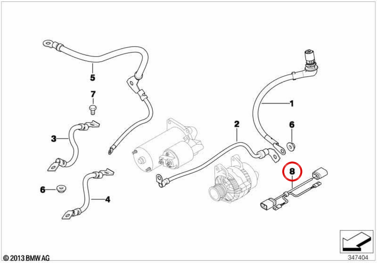 50 cabo terminal OEM 12517537365 para BMW E81, E82, E87, E88, E90, E91, E92, E93, E60, E61, E63, E64, E65, E66, E84, E83, E70, E85, E86, E89. BMW genuíno.