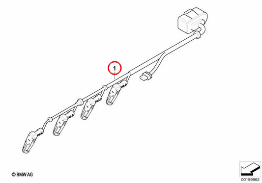Cableado módulo de calentadores OEM 12518583657 para BMW F20, F21, F22, E90, E91, E92, E93, F30, F31, F34, F32, F33, F36, F07, F10, F11, E84, F25, F15 y MINI R55, R56, R57, R58, R59, R60, R61. BMW originale e Mini.