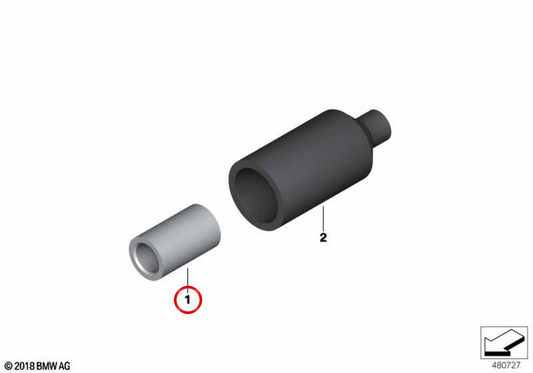 Connecteur de câblage OEM 12521286003 pour BMW F07, F10, F11, F18, G30, G31, G38, G60, G61, G68, F06, F12, F13, F01, F02, F04, G11, G12, G70, F25, F26, F15, F16. BMW d'origine.