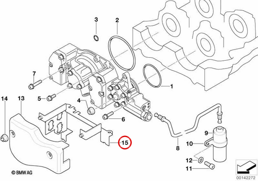 Soporte de relé OEM 12521401385 para BMW E36 y Z3. Original BMW.