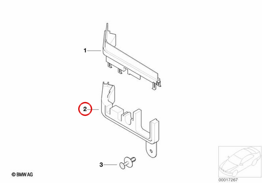 Couverture inférieure OEM 12521432781 pour BMW E36 et Z3. BMW d'origine.