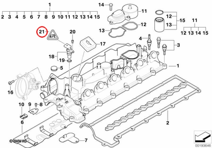 Conector elétrico OEM 12521433916 para BMW E36, E46, E39, E60, E61, E38, E65, E66, E83, E53, Z3, E85. BMW genuíno.
