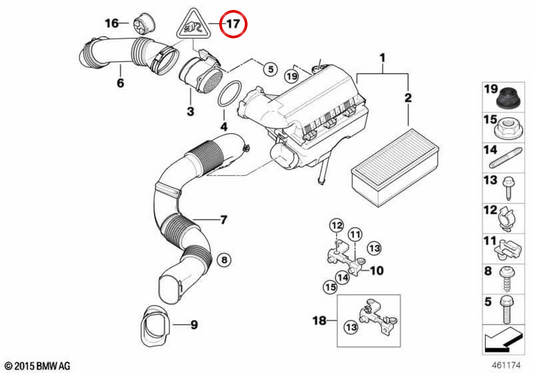 OEM 6-pole socket box 12527804298 for MINI R55, R56, Clubman R55. Original MINI.
