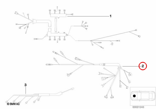 OEM 12531435450 Modulo periferico del motore per BMW E39. BMW originale.