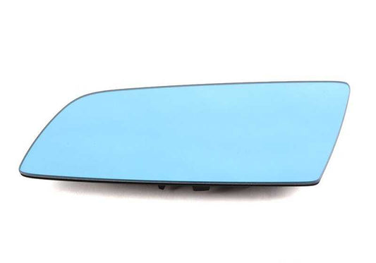 Heated flat mirror glass left for BMW E60, E61, E63, E64 (OEM 51167065083). Original BMW