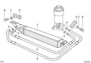 Oil Cooler For Bmw E32 E34. Original Spare Parts